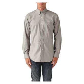 Polo Ralph Lauren Heren, Overhemden, Grijs, Maat: L Katoen
