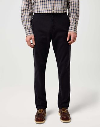 Wrangler Chinos WRANGLER WRANGLER Chinohose Regular Chino, Herren, Gr. 32, L&auml;nge 34, schwarz, Obermaterial: 98% Baumwolle CO. 2% Elasthan EL., Hosen Chinos