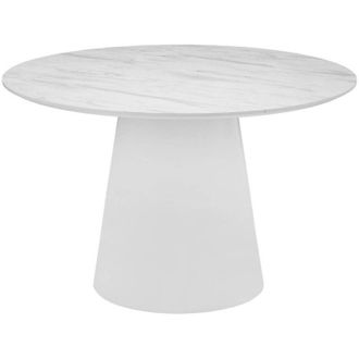 Atmosphera Tavolo da pranzo taquari 4 posti bianco c120cm - Atmosphera cr&eacute;ateur dint&eacute;rieur