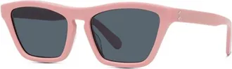 Stella McCartney Vierkante Zonnebril - Dames - Zonnebrillen - Roze - 55 MM - Nylon - Accessoires