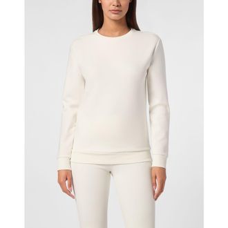 Plein Sport Modal Sweatshirt Ls Women in White at Nordstrom, Size Xx-Large Eu