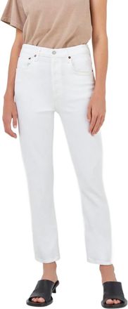 A Gold E Riley Crop Jean In Whip