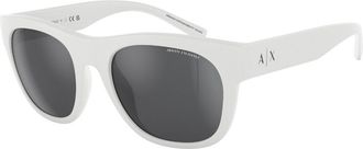 A|X Armani Exchange AX4128SU 83156G Mens Sunglasses White Size 55