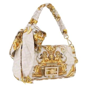 Fendi Pre-owned Vintage Zucca Schoudertas - Dames - Pre-owned - Beige - Maat: ONE Size Nylon