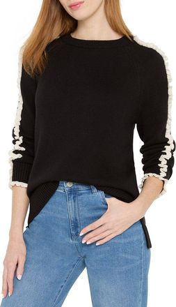 Nic+Zoe Nic+Zoe Ruffled Down Sweater