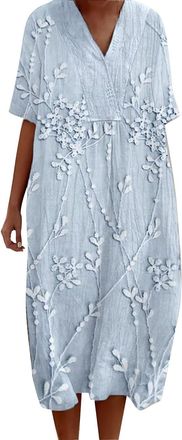 Generic Yinguo Must Haves 2025, Summer Dress Short, Short Summer Dress, Petite Dresses for Women UK, Frocks for Women, Plus Size Maxi Dresses Size 26/28, Whit