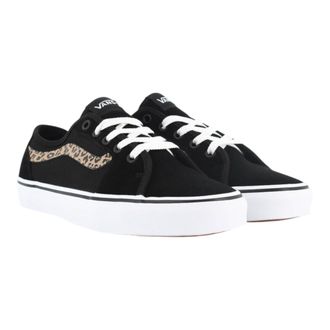 Vans Filmore Decon Sneaker in Black/Leopard Canvas Women