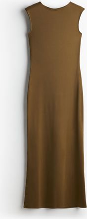 H&M Bodycon-Kleid mit Mermaid-Jupe - Beige