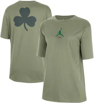 Jordan Brand Womens Jordan Brand Green Boston Celtics Courtside Statement Edition Boyfriend T-Shirt at Nordstrom, Size Xx-Large