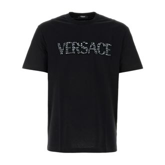 Versace Tops, Heren, Zwart, M, Kliek T-Shirt