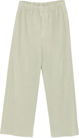 Homme Plissé Issey Miyake plissé trousers - Green