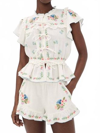 Show me your Mumu Romey Top In Wild Meadow Embroidery