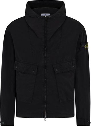Stone Island Black Regular Hood Jacket