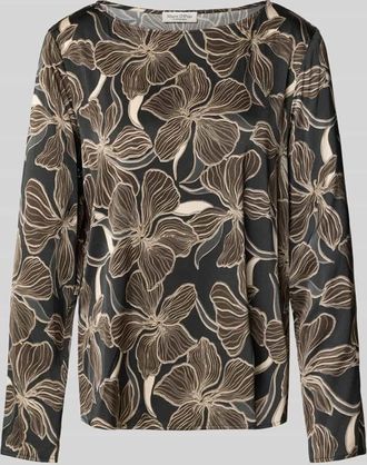 Marc O'Polo Regular Fit Langarmbluse aus Viskose-Mix in Dunkelgrau, Größe 34