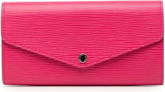 Louis Vuitton Hot Pink Leather Long Wallet (Bi-Fold) (Pre-Owned)