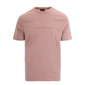 Emporio Armani U4079 - 16Cm Hd Print Dis 2 - Heren - T-shirts - Roze - XL - Tops