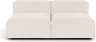 Sia Home Sof&aacute; modular 3 plazas terciopelo chenilla crema