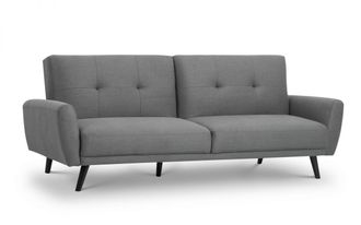 Julian Bowen Monza Fabric Sofa Bed - Grey - Julian Bowen | TJ Hughes
