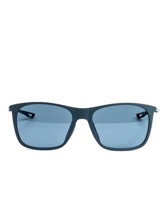 Tag Heuer TH40037I rectangle-frame sunglasses - men - Acetate/Metal - 55 - Blue