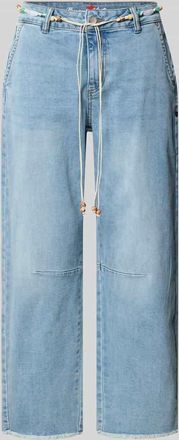 Buena Vista Barrel Fit Jeans mit Bindeg&uuml;rtel in Hellblau, Gr&ouml;&szlig;e XXS
