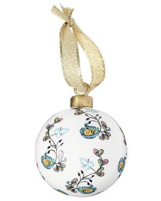 Spode Kit Kemp Psycho Sprig Yellow Bauble