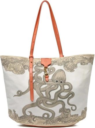 Inou&iuml; Editions Soft Shopping Bag Poseidon - Dames - Shoppers - Veelkleurig - ONE Size - Katoen - Tassen