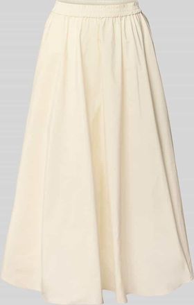 Max & Co. Ausgestellter Midi-Rock mit elastischem Bund Modell BEVANDA in Ecru, Gr&ouml;&szlig;e 34