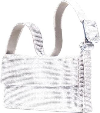 Benedetta Bruzziches Vitty La Mignon Schoudertas - Dames - Schoudertassen - Grijs - ONE Size - Satijn - Tassen