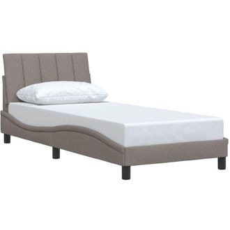 vidaXL Estructura De Cama Sin Colch&oacute;n Tela Gris Taupe 80x200 Cm Vidaxl