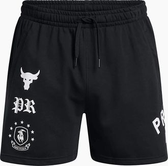 Under Armour Mens Project Rock Terry Fitness Bermuda Shorts - Black - Size: 29/28/32