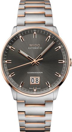 Mido Commander Big Date Automatic Bracelet Watch, 42mm in Anthracite at Nordstrom