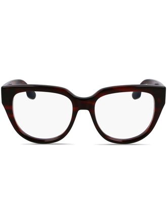 Victoria Beckham round-frame glasses - Red