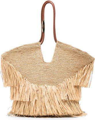 Zimmermann Goldentime medium Rafia-tas
