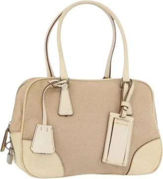 Prada Pre-owned Handbags, female, Beige, Size: ONE SIZE Pre-owned Hand Bag
