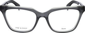 Rag & Bone Ladies Grey Rectangular Eyeglass Frames RNB3057-1