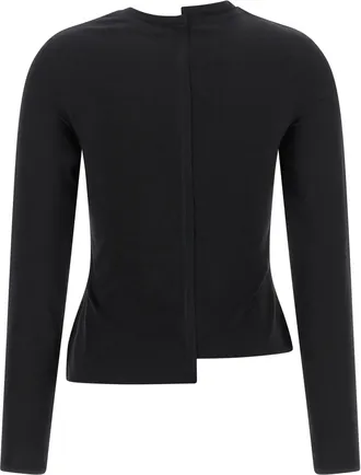 Yohji Yamamoto Asymmetric Cotton T-shirt - Black