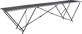 vidaXL Vidaxl - Mesa para empapelar plegable de mdf y aluminio 300x60x78 cm