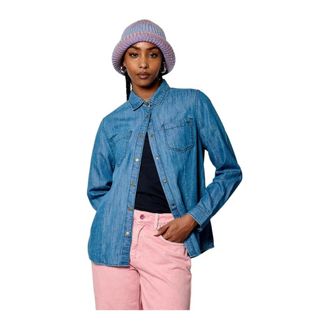Kaporal Freez Shirt - Dames - Blouses & Shirts - Blauw - Maat: XS Katoen
