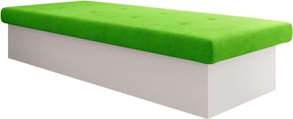 Mirjan24 Mobilier1 - Cama Dover 100, Blanco, Individuales, 80x190, 80x190x39cm