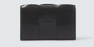 Bottega Veneta Intreccio cassette leather card holder