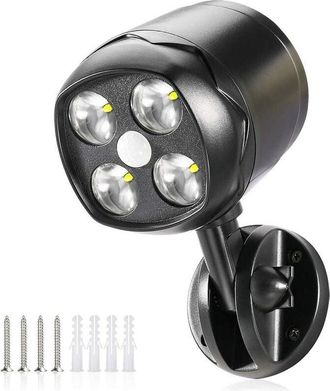 OEM Foco Led Con Sensor De Movimiento Para Exteriores, Resistente Al Agua Ip65, 600 Lm, Con Bater&iacute;a, Flexible, Para Jard&iacute;n, Camino, Patio Y Entrada
