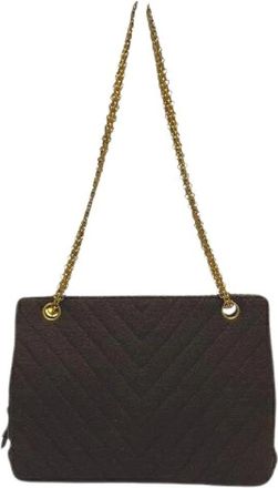 Chanel Pre-owned Shoulder Bags, female, Brown, Size: ONE SIZE Pre-owned Vintage Shoulder Bag