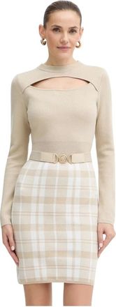 Guess Dames, Jurken, Beige, Maat: XS Wol