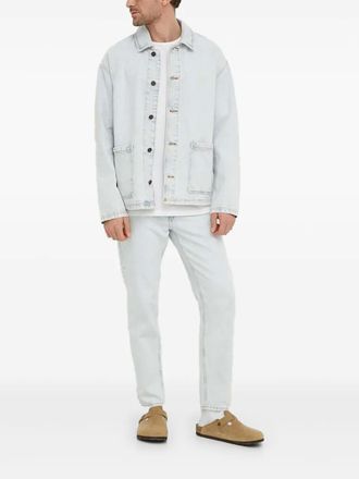 American Vintage button-fastening patch-pocket jacket - Blue