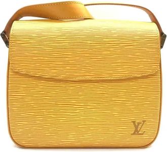 Louis Vuitton Tweedehands leren Louis Vuitton tassen - Dames - Vintage Schoudertas - Geel - ONE Size - Leer - Vintage