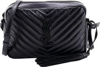 Saint Laurent Lou Camera Bag Matelass&eacute; Chevron Small (Authentic Pre-Loved)