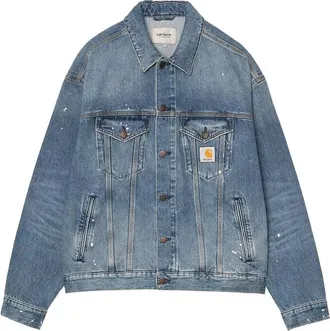 Carhartt Work in Progress Paint-splatter Washed Denim Jacket