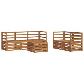 vidaXL Juegos De Sof&aacute;s Madera De Acacia S&oacute;lida Vidaxl