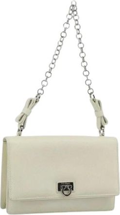 Ferragamo unisex, Pre-owned, Bianco, Taglia unica, used