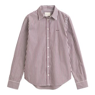 GANT Klassiek Gestreept Poplin Overhemd - Dames - Overhemden - Veelkleurig - L - Katoen - Overhemden